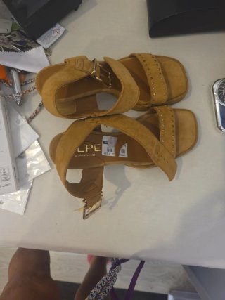 Sandalias tacón y plataforma piel Alpe