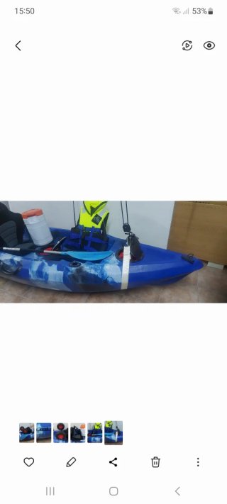 Kayak AUTOVACIABLE  rigido de una plaza