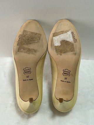 Zapatos Minelli Peep-toe Charol Beige T37
