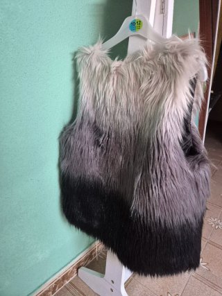 Chaleco pelo H&M degradado gris