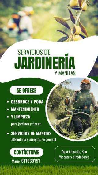 Jardinería y servicios de mantinimiento