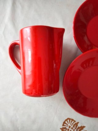 Set Cucina Rosso Ceramica