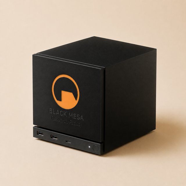 Carcasa Steam Machine Black Mesa 3D