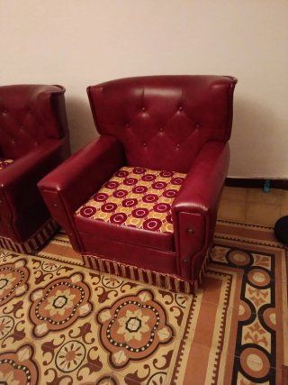 2 Sillones Individuales Rojos