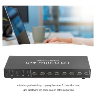 Conmutador HDMI 4x8 4Kx2K FULL-HD