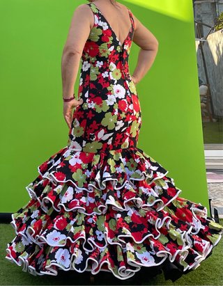 Traje de Flamenca Talla 38-40 Elástico