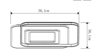 Plafón LED Cuadrado Blanco Pantalla Silicona