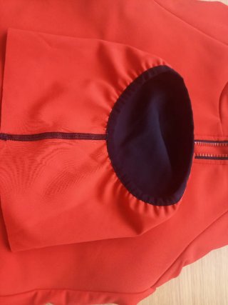 Chaqueta ciclismo niño naranja