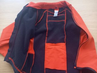 Chaqueta ciclismo niño naranja