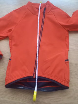 Chaqueta ciclismo niño naranja