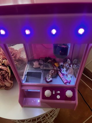 Máquina de gancho rosa