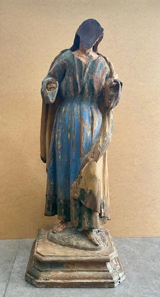 Antigua talla religiosa siglo XVII