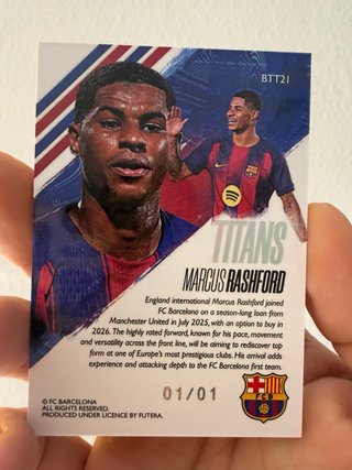 Futera Marcus Radhsfort 1/1 Fc Barcelona