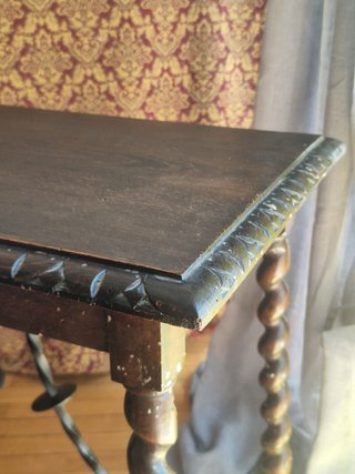 Mesa Auxiliar Antigua Castellana Madera y Metal