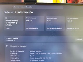 PC Gaming RTX 3060 Ti 8GB - i5 9600K - RGB