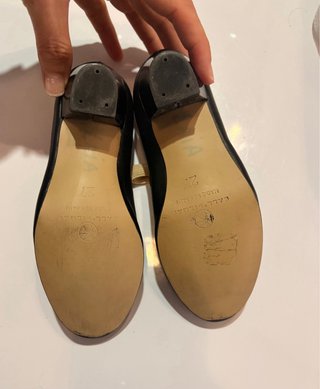Zapatos negros de flamenco. talla 27.