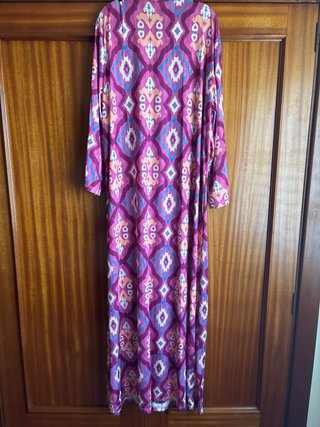 Vestido largo ZUA estampado morado talla única