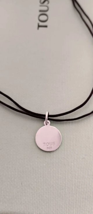 Collar TOUS Plata y cordón. Original