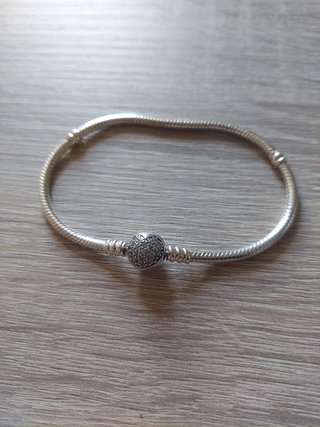Pulsera estilo Pandora con circonitas