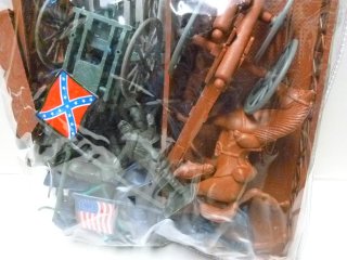 lotto di soldatini di plastica nord e sud