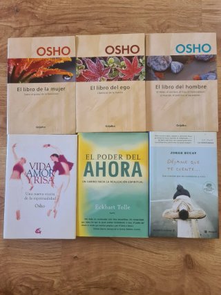 Libros. Osho, Eckhart Tolle y Jorge Bucay