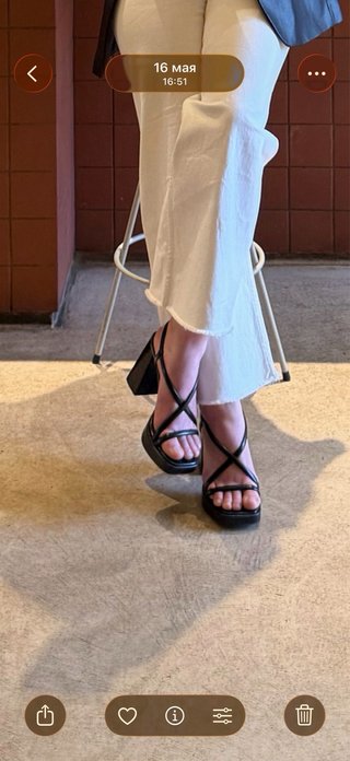 Sandalias de tacón negras Pull&Bear