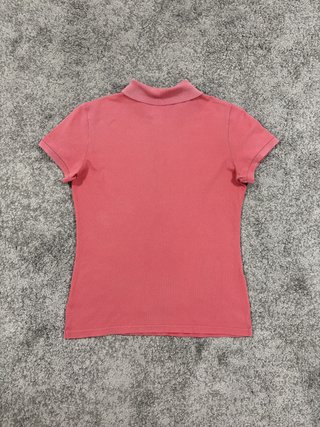 Polo Lacoste mujer rosa vintage talla XL/44