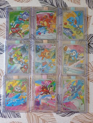 LOTE DE 9 Cartas Pokémon Iniciales
