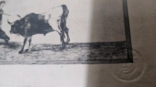 Grabado Goya tauromaquia .