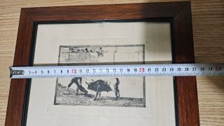 Grabado Goya tauromaquia .