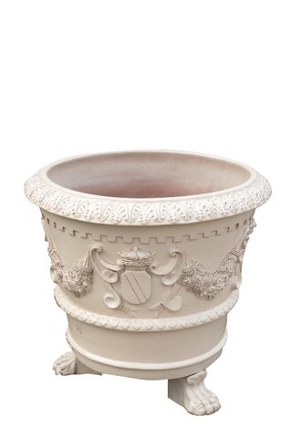 Orcio Toscano smaltato invecchiato in terracotta t