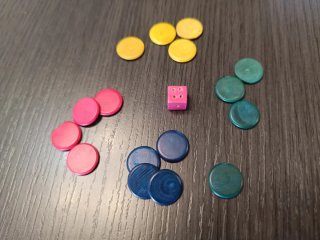 Antiguo Juego Parchís y Damas Madera