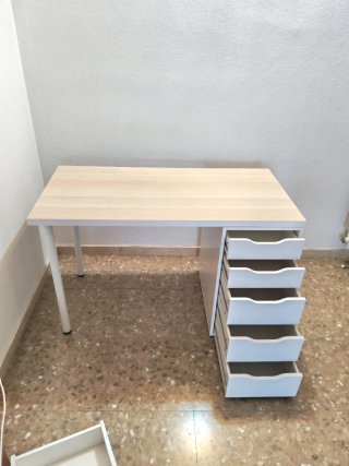 Escritorio Lagkapten con Cajonera Álex  Ikea