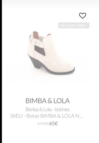 Botas Bimba y Lola Blancas y Negras