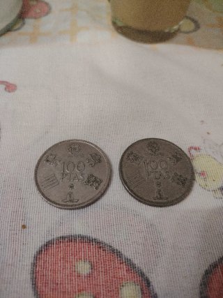 2 Monedas 100 PTAS España Mundial 82
