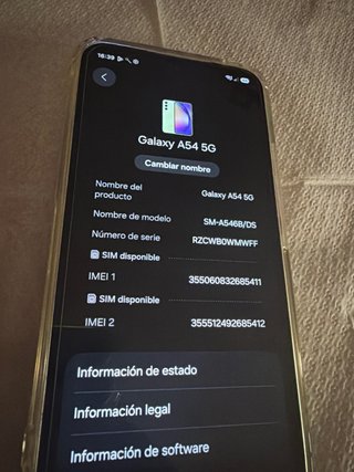 Sansumg A54 5G 256GB, como nuevo