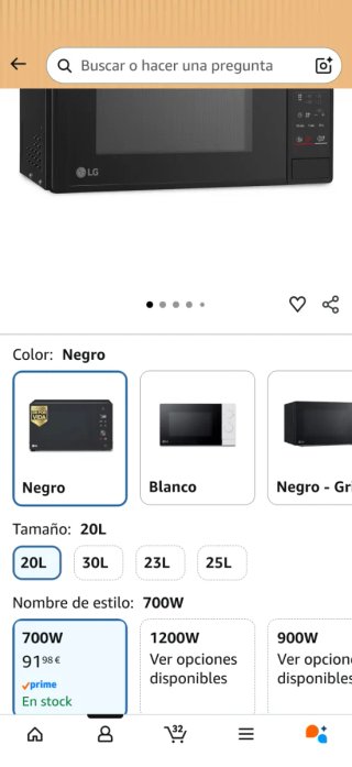 Microondas LG MH6042D