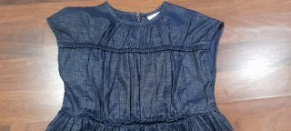 Abito bambina 5-6 anni denim laminato