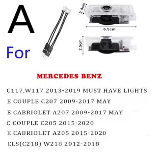 logo luz de cortesía puertas Mercedes