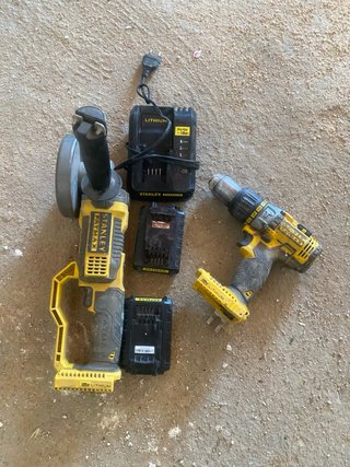 Radial y taladro a batería Stanley Fatmax