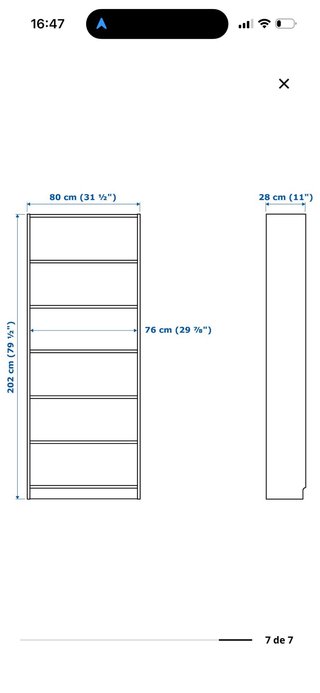 Librería billy blanca ikea