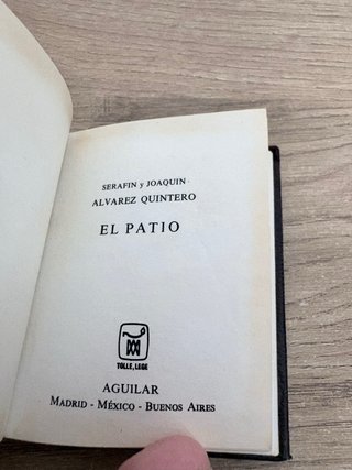 Libro El Patio de Aguilar