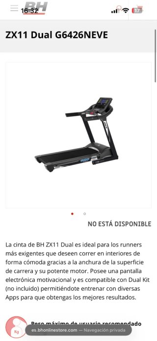 Cinta de correr