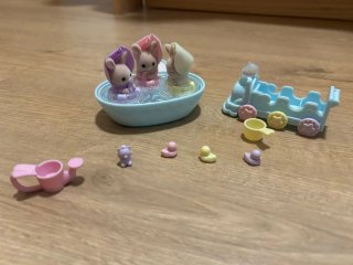 Pack de baño conejos Sylvanian Families