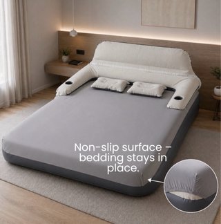 Colchón Hinchable Queen Size con Respaldo Integrad