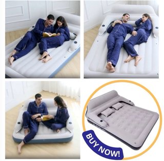 Colchón Hinchable Queen Size con Respaldo Integrad