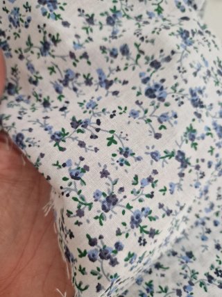 Lote tela de costura de flores algodón