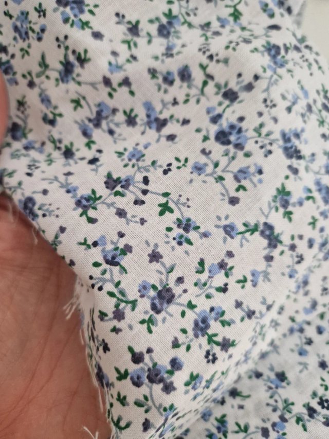 Lote tela de costura de flores algodón
