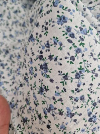 Lote tela de costura de flores algodón
