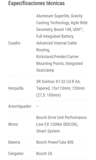 Bicicleta eléctrica Cube. Motor Bosch 800Nw